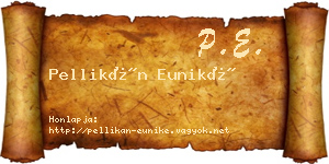 Pellikán Euniké névjegykártya
